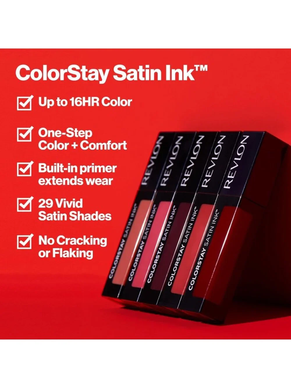 Revlon 014 Smokin' Hot Colorstay Satin Ink Longwear Hydrating Liquid Lipstick